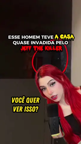 O JEFF THE KILLER quase invadiu a CASA DESSE HOMEM #jeffthekiller #creepypasta #analoghorror #terror 