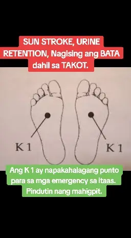 SUN STROKE, URINE RETENTION, Nagising ang BATA dahil sa TAKOT.  Ang K 1 ay napakahalagang punto para sa mga emergency sa itaas.  Pindutin nang mahigpit. Para makaiwas sa ganitong uri ng sakit Gumamit ng Magnesium Salt Spray ARAW-ARAW. #NATURALnaPANLUNAS #MAGNESIUMsaltSPRAY #TRANSDERMALmineralSUPPLEMENT #allinone #sunstroke#urineretention 