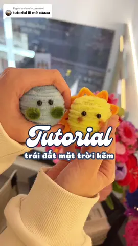 Replying to @chae hướng dẫn làm trái đất mặt trời kẽm nhung siu dễ nhaa🌎☀️ #DIY #handmadegifts #hoakemnhung #tutorial 