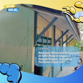 Bangunan SDN Panyerangan 3 di Kecamatan Pangarengan, yang sebelumnya direnovasi pada 2017, kini mengalami kerusakan serius. Atap bangunan bolong, dinding dan lantai retak, serta struktur bangunan miring. Lima ruangan, termasuk empat ruang kelas dan satu perpustakaan, terdampak. Kepala sekolah berharap mendapat perhatian dan bantuan dari pemerintah untuk perbaikan. #SDN3Panyerangan #RusakBangunanSekolah #Pangarengan #RenovasiSD #KerusakanBangunan #Pendidikan #InfrastrukturSekolah #BantuanPemerintah #KondisiGedung #DAKpendidikan