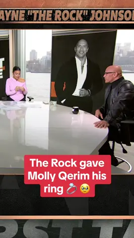 This is so kind ❤️ #firsttake #therock #mollyqerim #ring #gift 