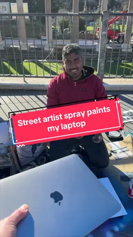 I let this street artist spray paint my laptop
