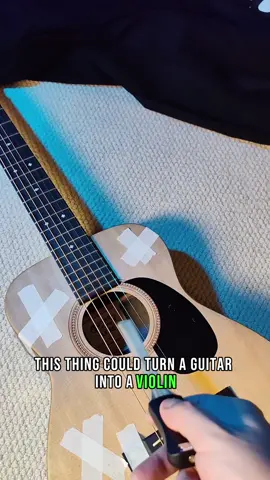19 Bucks, 3 Instruments: Guitar Bow Magic! 🎸🪄🎻🧙‍♂️ #guitarbow #guitar #guitartok 