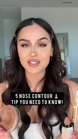 5 Nose contour tips👃🏼 that will change your contour game! MAKEUP  Bronzer @Saie  Brush @Sigma Beauty X Christen Dominique Nose contour brush #nosecontour #contourtips #howtocontour #contouring #makeup #makeuptutorial