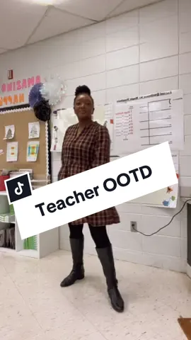First day back at work after the Ice Storm had us shit in for 10days🤪 This week is going to be a great week. 😝 #teacheroutfit #teacherootd #huntsvillealabama #walmartcontentcreator #blackteachersontiktok #teachertok #teachersoftiktok 
