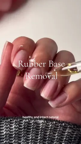 Replying to @SybeleDLC How to remove rubber base gel 💅🏼  Another most frequently asked question next to how to apply rubber base.  Key components to a successful removal: ✅File off as much as possible. ✅ Use HOT water, cold acetone is just not efficient.  ✅Use 100% pure acetone. Make sure it’s visibly marked on bottle, otherwise the concentration is questionable and you will be sitting there for hours to no avail.  ✅Slather your hands in oil, Vaseline or your skin will suffer.  I have eczema prone skin and if I’m not careful I will flare up. So, I avoid acetone removals at all costs. This is why I prefer peel base and back fill my rubber base whenever possible.  All removal products used are linked in my Amazon Storefront and LTK 🫶🏼•affiliate  Rubber base removed is from NailzKatKat, link found in bio 🫶🏼 #diynails #nailremoval #soakoff #soakoffgel #gelpolish #rubberbase #nailtutorial #howtonails #howtobeauty #nailvideos #nailsathome #nails #squarenails #naturalnails #nailhacks #beginnernails #nailsnailsnails #nailtok #tiktoknails 