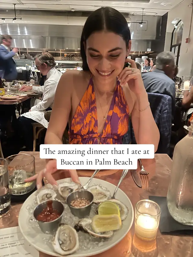 One of my fav restaurants in Palm Beach 🤌 #dinnerwithme #palmbeach #RestaurantReview #pb #wpb #florida #dinnerdate #buccan 