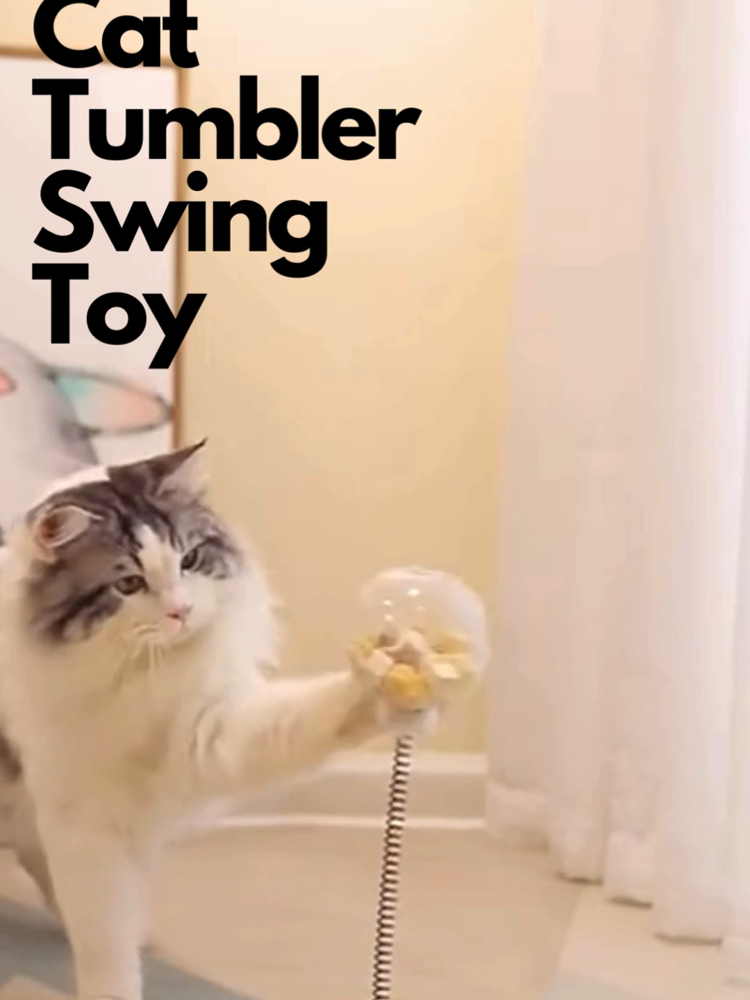 Cat Tumbler Swing Toy #catlover #cattok #cat #cats #catslove #catmeme  #catmomlife #petfeeder #cattoys #dogtoy #catsoftiktok #dogsoftiktok  #kittensoftiktok #pettoys #tiktok #tiktokmademebuyit #tiktokmademebuythis  #tiktokmademetryit #trendzpace #top10products #top1  #productreview  #satisfying #satisfy