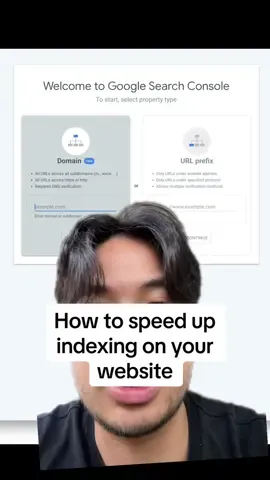 Want to index your website faster on Google? Here's a little secret to speed up the process using Google Search Console 🤫 #google #seo #search #googlesearch #searchconsole #websites #fyp #digitalmarketing 