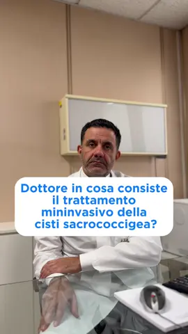 In cosa consiste il trattamento mininvasivo della cisti sacrococcigea. #proctologoroma #proctologia #cistisacrococcigea 