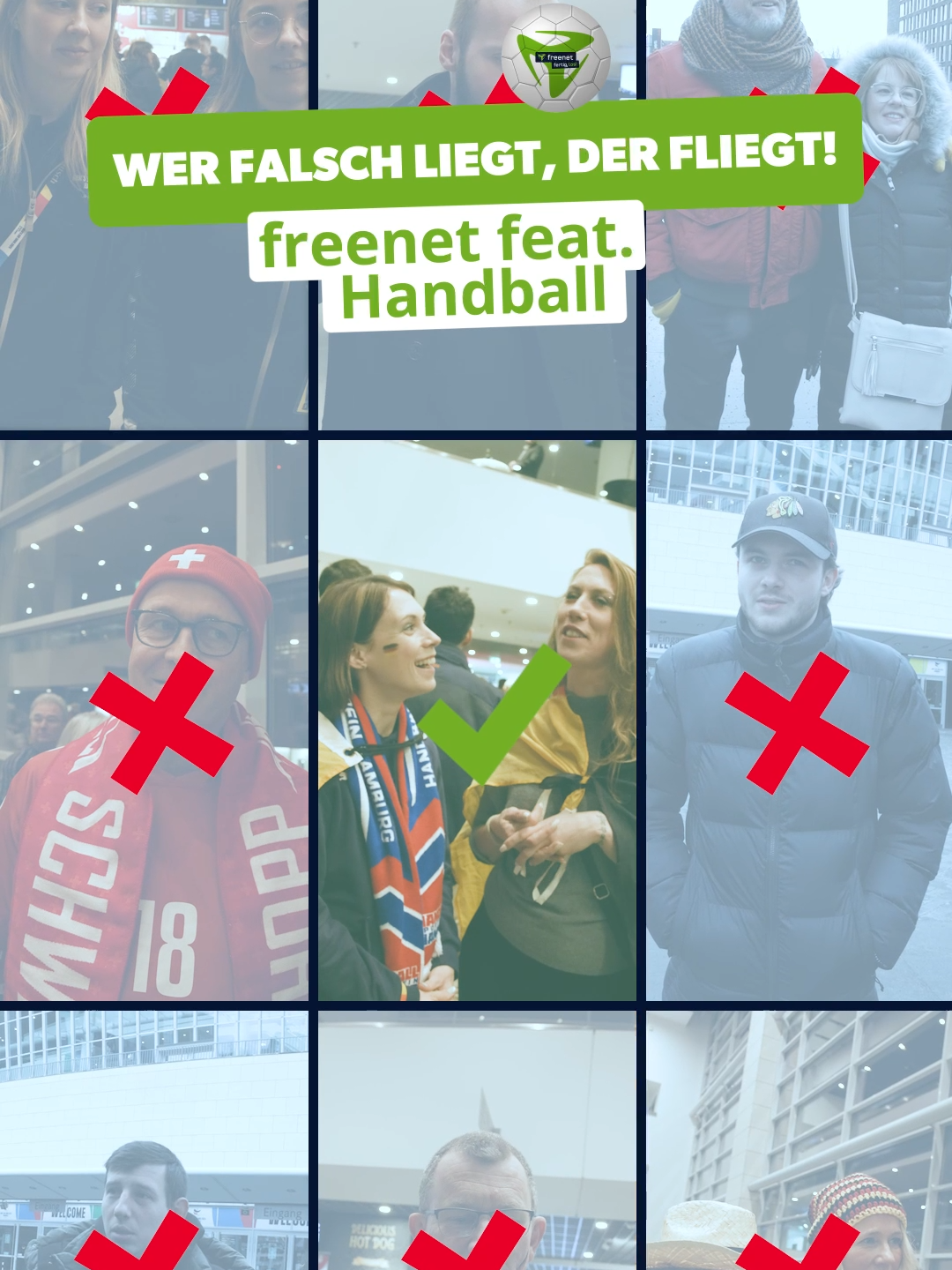 Welche Handball-Frage hättest Du den Leuten in Folge 3 gerne gestellt? Verrate es uns in den Kommentaren. 😍 Wir feiern so lange weiter die Handball-EM 2024.  #freenetfertiglos  #freenet #handballem24  #handball  #emhandball24  #freenetfertiglos