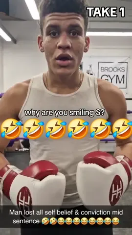 Lil bro wanted to lay out the rules for sparring 🤣 couldn't get his words out, the pressure got to him 📷😂😂😂😂 No smiling during sparring 😤 serious business only! #boxing #sparring #hardsparring #boxer #coach #combatsports #training #boxingcoach #strikingcoach #padman #hitchin #brooksgym #funny #comedy #haha #gymfail #boxingfail #funnyvideo #rules #ukfunny #ukrap #fail #blowthisup #viral 
