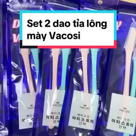 Dao cạo tỉa lông mày set 2 cây Vacosi#daotialongmay #daocaolongmay #daocaomayvacosi 