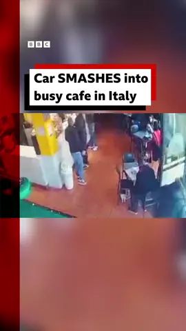 Seven people were taken to hospital with minor injuries, but there are no reports of casualties from the café in Turin, Italy. #Cafe #Turin #Italy #Coffee #Crash #Car #CarCrash #Travel #TravelTok #BBCNews