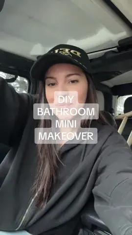 DIY Bathroom Mini Makeover! 🚽 #bathroommakeover #bathroomrenovation #easydiy 
