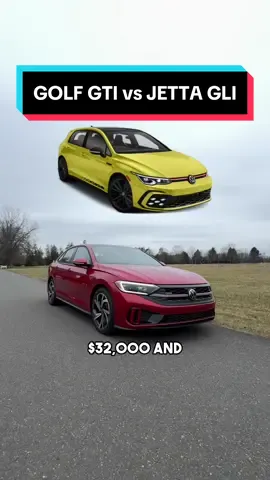 Volkswagen Golf GTI vs Volkswagen Jetta GLI! Which one would you go for? #volkswagen #jetta #vwgolf #cars #cartok #carcommunity 