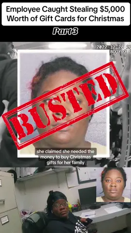 Employee Caught Stealing $5,000 Worth of Gift Cards for Christmas #cops #copsoftiktok #police #policeofficer #policeoftiktok #arrested #jail #lawenforcement #foryou #viral #usa 