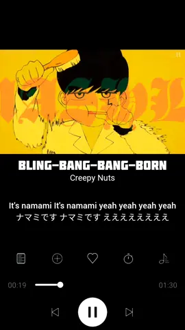 Bling-Bang-Bang-Born - Creepy Nuts | Mashle Opening 2 #anime #opening #songlyrics #mashle #fyp 