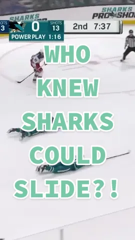 Slidin’ Sharks 💨 #NHL #nhlonsn #sjsharks #sharkshockey #nhltiktoks #funnyhockeytiktoks 