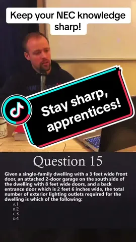 QOD Walkthrough! Keep your code reading skills sharp! Exam day will sneak up on you and you wont regret it if you watch these videos and keep these methods fresh in your memory! Make sure to share with other apprentices! #sparky #electrical #apprentice #journeyman #electrician #electriciansoftiktok #aptech #journeymanprep #tradesman #contractor #tradie #tradesmenoftiktok #electric #questionoftheday #testyourknowledge #walkthrough #exam #question #prep #share 