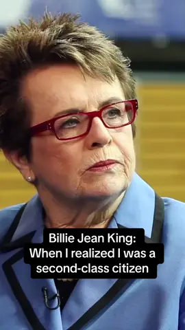 Billie Jean King on how fiancé made her a feminist #tennis #feminism