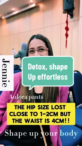 Detox, shape Up effortless!! In 2 weeks just wearing aulora pants! #aulora #slimmingpants Jennie from Phillipine 🇵🇭 lost almost 2cm on her hip and 4cm on waist! Now she can wear her old jeans!! With blood circulation she also poop out dark and green 💩!!  #detox #slimdown 