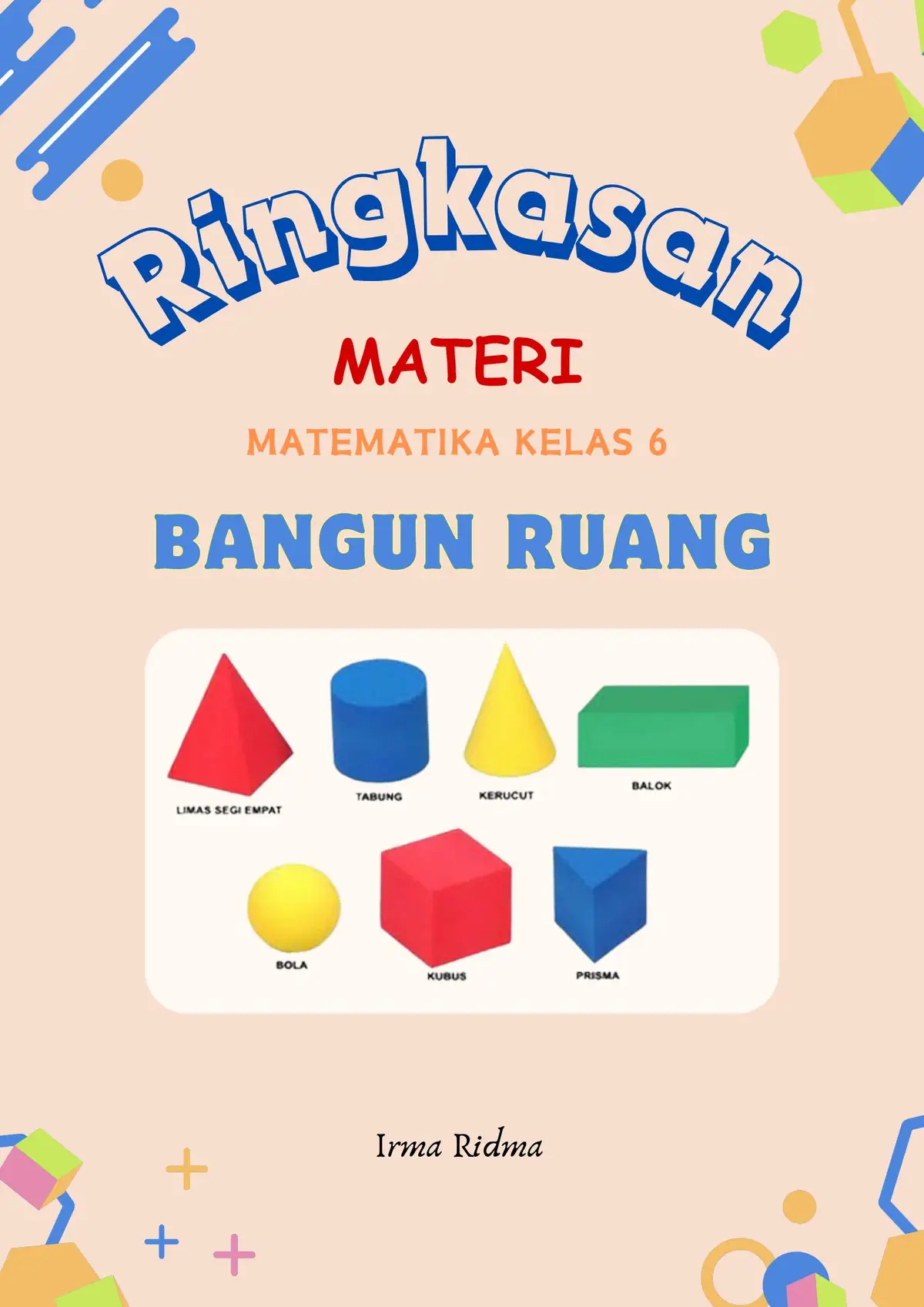 Yang mau tinggal save ya, semoga bermanfaat #matematika #matematikamudah #bangunruang #materikelas6sd #matematikasd #guruhits #gurusdhits #gurukreatif #guruhebat #guruinspiratif 