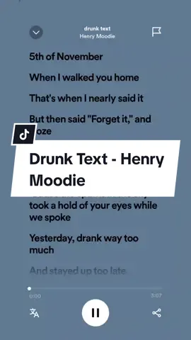 Drunk Text - Henry Moodie #drunktext #henrymoodie #iwish #hidingaway #ohherewegoagain #fulllirik #spotify #fy #andnwn #4u #spotifylyrics 