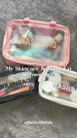 Washbag yang sangat penting untuk menjaga skincare & make up lebih aman saat traveling☁️🤍#makeupbag #skincare #organization #Lifestyle #packwithme #tiktokshop #travellife #traveltips #aesthetic #minimalist #TikTokTainment 