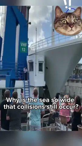 Why is the sea so wide that collisions still occur? 🚢 #shipcollisions #shipcrash #ship #fyp