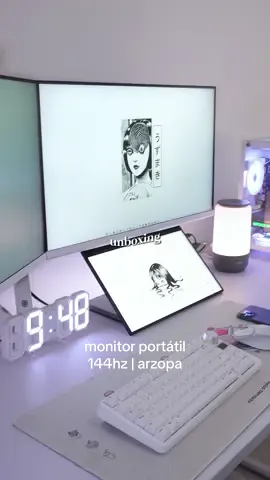 monitor do ALIEXPRESS sem problemas com TAXAS! é o MONITOR PORTÁTIL 144hz da ARZOPA, modelo Z1FC 16.1” FHD. é leve e maravilhoso para produtividade ou para jogar. vai sair a review completa em breve! tem L I N K dele na minha B I O!   thank you very much @ARZOPA TECH  @ARZOPA BR  *publi  🏷️ #setup #setupwhite #monitor #monitorportatil #arzopa #gamingmonitor #portablemonitor #GamingSetup #setupgamer #monitor144hz #Tech #fy #fyp #techtokbrazil 