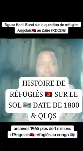 HISTOIRE DES RÉFUGIÉS 🇦🇴 SUR LE SOL  🇨🇩 DATE DEPUIS L'ÉPOQUE COLONIALE DANS LES ANNÉES 1800 & QLQS@DJ Herady🇨🇩 🇿🇦 🇰🇪 
