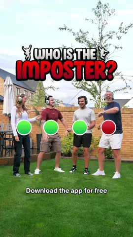OUR NEW PARTY APP🕺🏼💃 “Who Is The Imposter?” - Download for free on the App Store and Google Play! Link in our bio👆🏼 Millions of you have wanted to play this… and now you finally can!  Who Is The Imposter? Where players dance to the same song, except for one sneaky imposter, listening to a different tune in their headphones🎧 Play with your friends and family, dance to your favourite songs and earn points to win! This is the ultimate dance party game.  Put on your headphones and download the app for free🕺🏼💃 (Available on IOS and Android) Thank you for your support❤️ #whoistheimposter #imposterdancechallenge #thefamileigh 