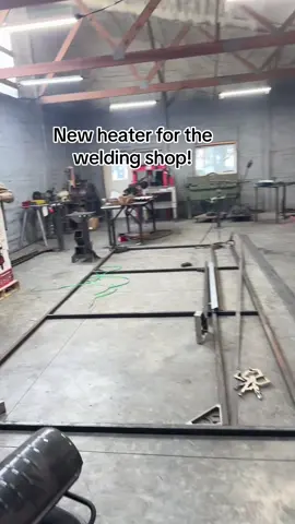 With so many options for heating a shop. Radiant heat seems to be the best option. So we are going to try out this Radiant Heater from Sunfire #chiassonsmoke #fabricationshop #wisconsin #welding 