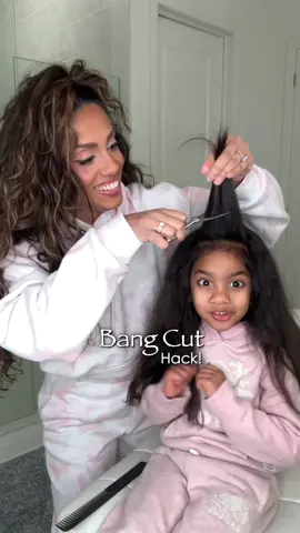 Bringing back Zariyah’s bangs using my fav tape hack! 🎀 I know I’ve posted this before so many times BUT it works soooo much better with the scotch tape instead of the other tapes I’ve tried. I can’t believe how long I let her fringe get this time! She finally looks like herself again. 🎀 . . . . . . . . . . . #hairbangs #hairhacks #mommyandme #minime #haircuttutorial