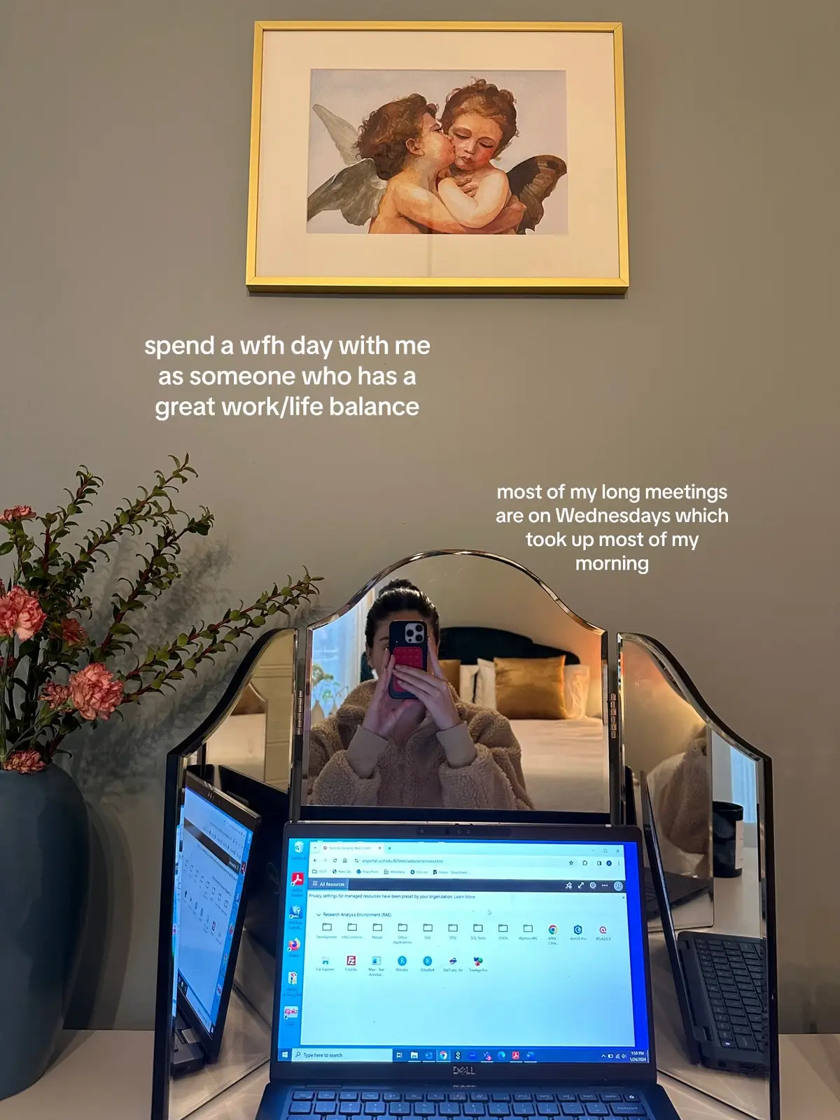 I go into the office 3x a week and am remote 2x which is the perfect split for me  #sftok #sfdiml #pilates #wfh #wfhlife #wfhdiaries #sanfrancisco #workfromhome #remoteworklife #sftiktok 