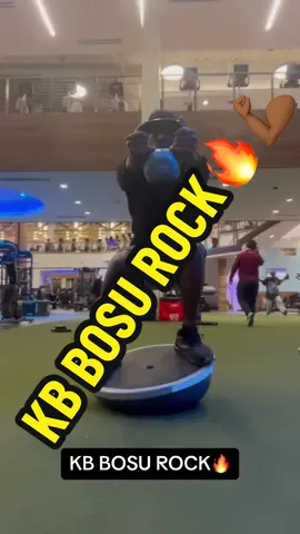 Had to try this Full Body KB Bosu Rock  after I saw @angonxo kill it😮‍💨🔥💪🏾 Everything was on fire afterwards too😂 #fitnessmotivation #workoutchallenge #workoutchallenges 