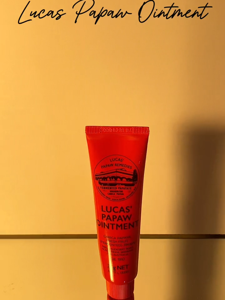 Lucas' Papaw Ointment ✨ is a renowned Australian multipurpose topical balm celebrated for its versatile applications. Crafted from fermented papaya fruit, petroleum jelly, and other natural ingredients, this iconic ointment is cherished for its moisturizing and soothing properties. Widely used to alleviate dry skin, chapped lips, and minor skin irritations, it has become a staple in many households. Its thick consistency and subtle fragrance make it a go-to solution for various skin concerns, earning it a reputation as a reliable skincare and healing product. Whether used as a lip balm, cuticle conditioner, or for minor burns and insect bites, Lucas' Papaw Ointment is a beloved choice for those seeking a gentle and effective skincare remedy. #ugc #ugccreator #ugc #ugccontentcreator #lucaspapaw #lucaspapawointment #lucaspapawph #fyp #fypシ゚viral #fypシ