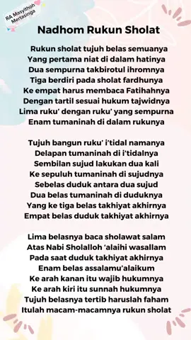 Lagu Rukun Sholat #ramasyithohmertasinga #anakra #paud #akuanaksholehsholehah #paudindonesia #rukunsholat #rukunsholat17 