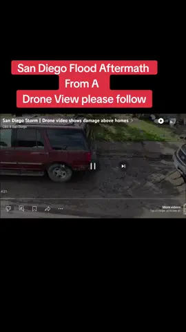 San Diego Flood Aftermath Fron A Drone View #1min #fyp #viral #blowthisup 