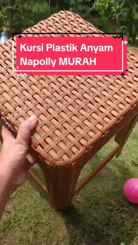 Kursi plastik anyam napolly, design aesthetic MURAH #napolly #kursiplastik #kursi #aesthetic #viralvideo #soundviral #viraltiktok #murahbanget #murah 