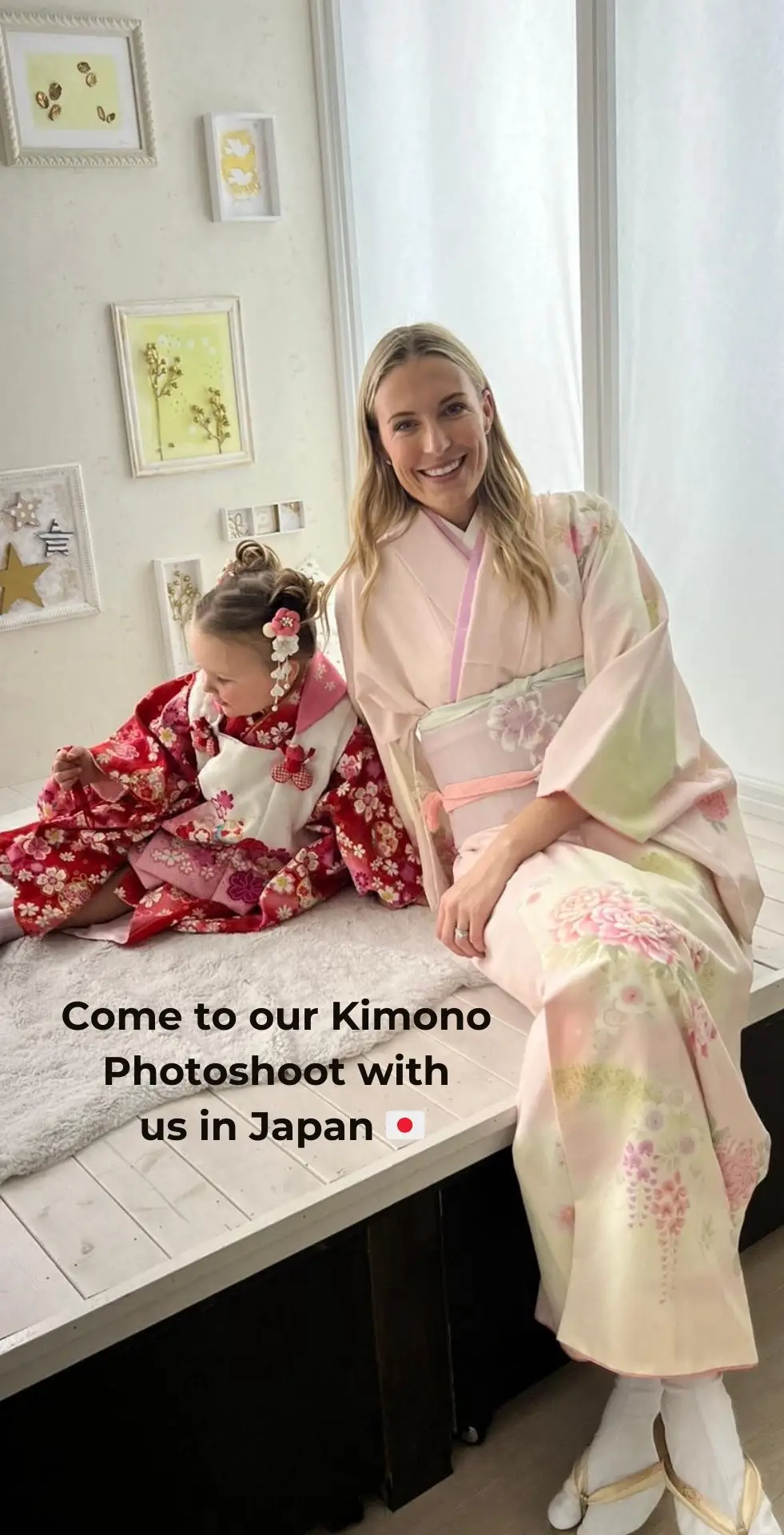 We booked in at Studio Turtle (a chain photo studio, they are all over Japan).  Dressing in traditional Kimono and Yukata is encouraged by the Japanese & it was so much fun!  #japan #kiwiinjapan #family #nztiktok #fyp