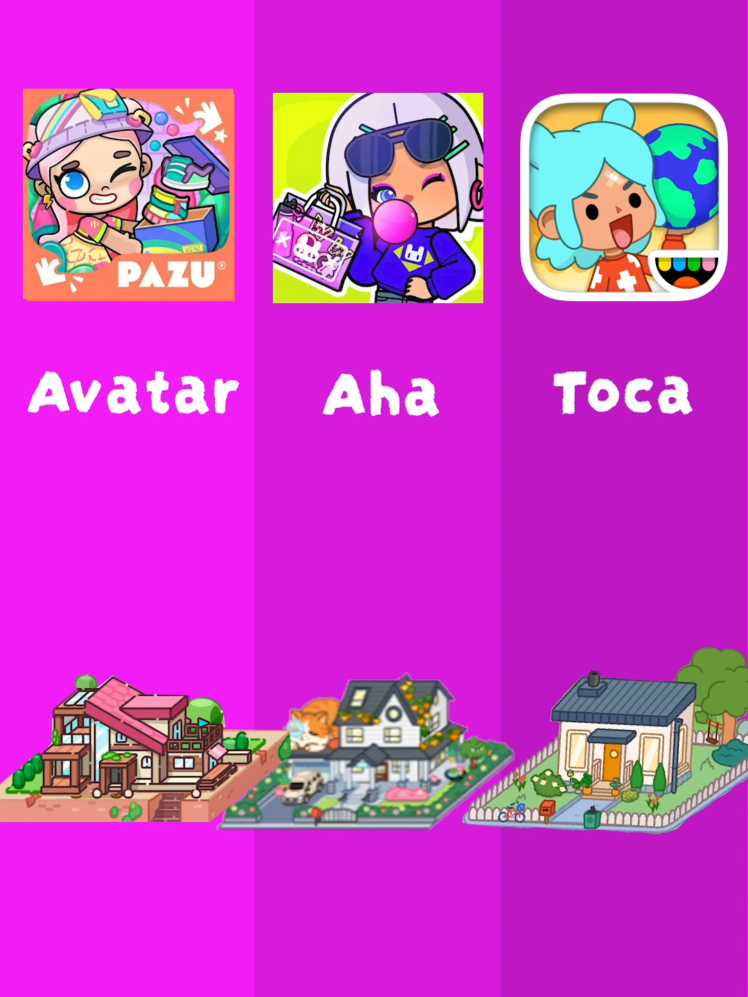 Avatar World, Aha World, Toca Home builder items #ahaworld  #ahaworldgame  #avatarworld  #tocaboca #fyp #viral