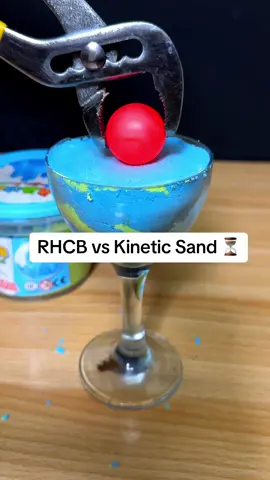 RHCB vs Kinetic Sand ⏳😱 What’s Next ?#donebyprofessional #dontattemptathome #professionaltest #satisfying #experiment #Science #asmr #fyp #rhcb #ustiktok #kineticsandasmr 
