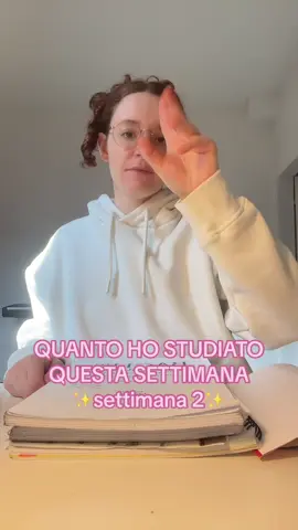 QUANTO HO STUDIATO QUESTA SETTIMAN ✨settimana 2✨