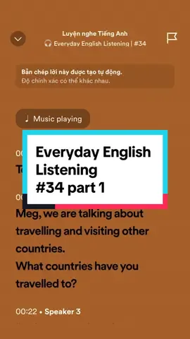 Learn English through Podcast | #34 Part 1 Practice and Learn English with listening and copying things that a native speaker is saying - exactly, to improve your pronounciation and speaking skills. Voice: Everyday English Listening #LearnEnglish #PracticeEnglish #Podcast #Speaking #Listening #Pronounciation #Shadowing #Letslearnenglish