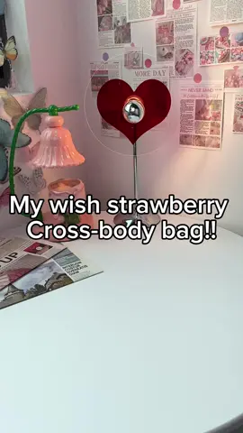 This cross-body bag is cool and cute!!! Who like strawberry? It’s me!!!😝 #bag #packmybag #crossbodybag  #whatsinmybag #pink #fashion #strawberry #unibag #schoolbag #workbag #usa_tiktok #youngmom #cute #tiktokshopvalentinesday