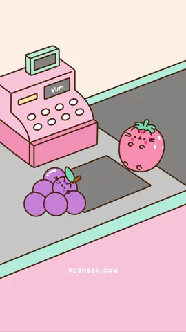 🍇🍊🍉 #Pusheen #Fruits #FYP #Pusheencat #pusheentok 