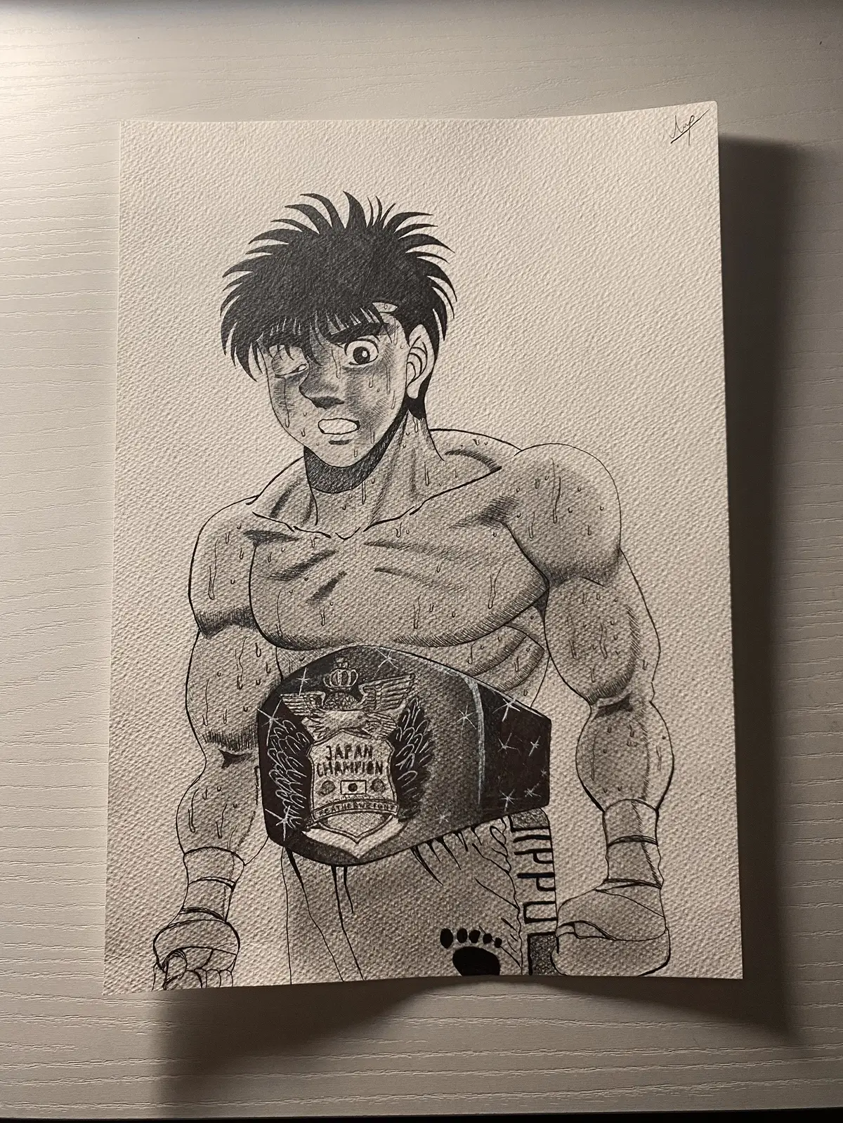 A birthday present for my bro @Giorgi Malania  #ippo #hajimenoippo #manga #anime #draw #art #fyp #global #fypシ #foryoupage #fypシ゚viral #viral #rec 