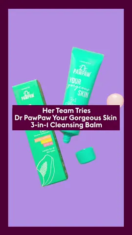 Dr PawPaw has recently expanded its offering with a suite of new brightly packaged potions hitting the shelves late last year. We’ve been using the 3-in-1 Cleansing Balm for the last month to put it through its paces and it’s a yes from us.  #HerTeamTries #HerTries #DrPawPaw #Cleansingbalm #BeautyReview 